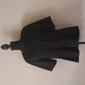 NWOT Simply Vera Vera Wang Black Elbow Sleeve Peplum Top Size XL